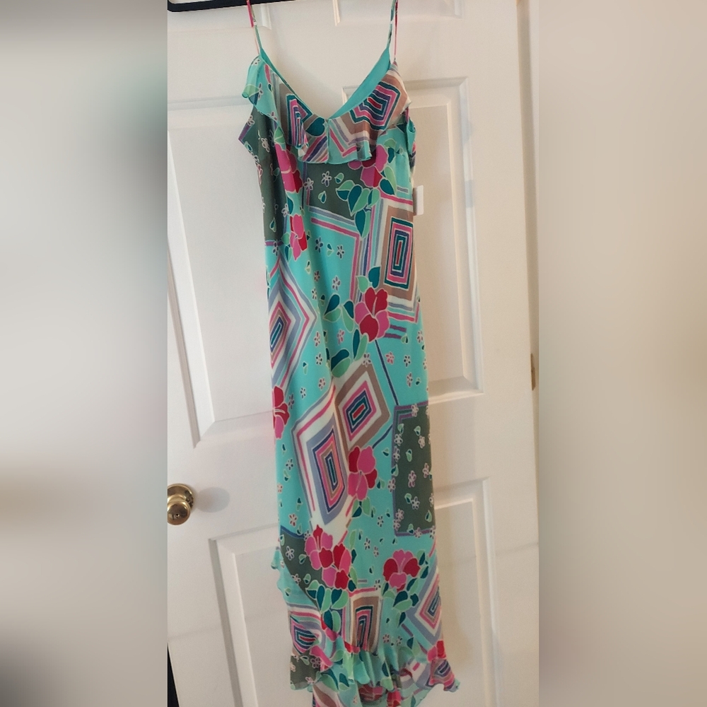 Sundress with an asymmetric hemline size XL